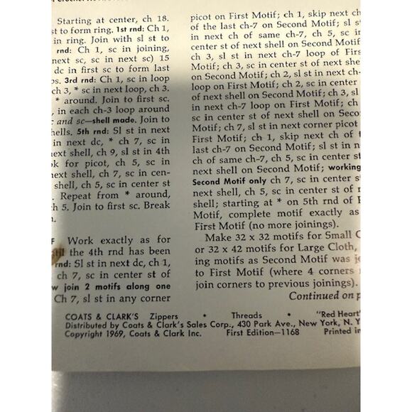 Lot of 3 Vintage Tablecloth and Bed Spreader to Knit and Crochet - Picture 5 of 6